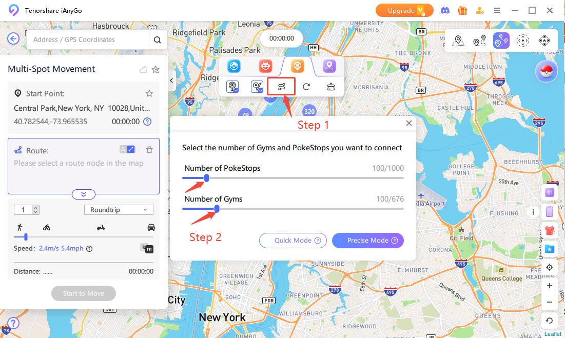 1000 Pokestops + 1000 Gyms