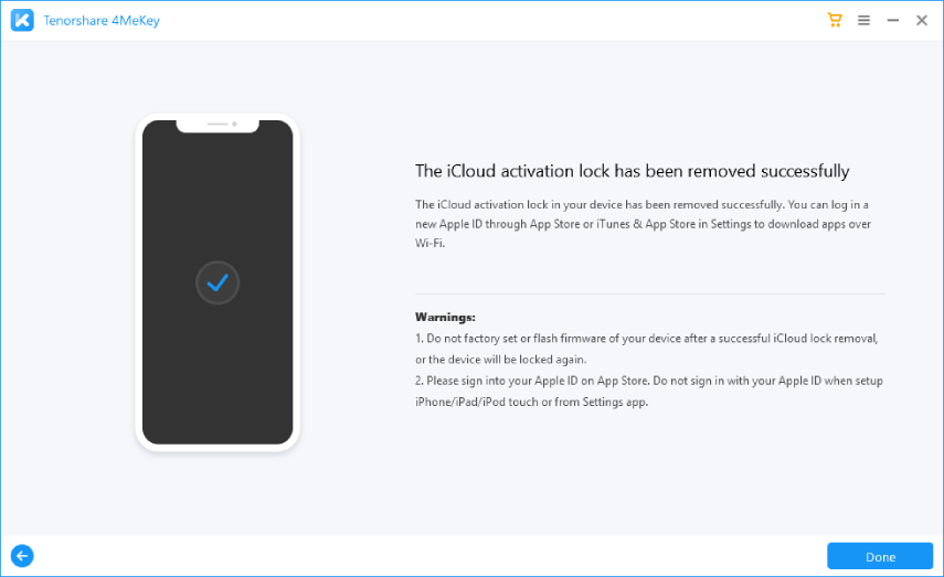 activation lock removed