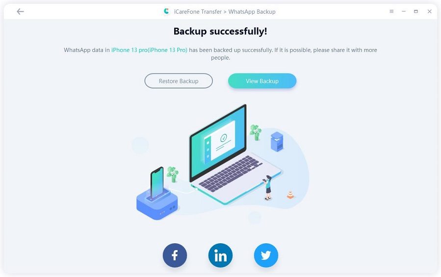 access whatsapp backup on icloud from pc
