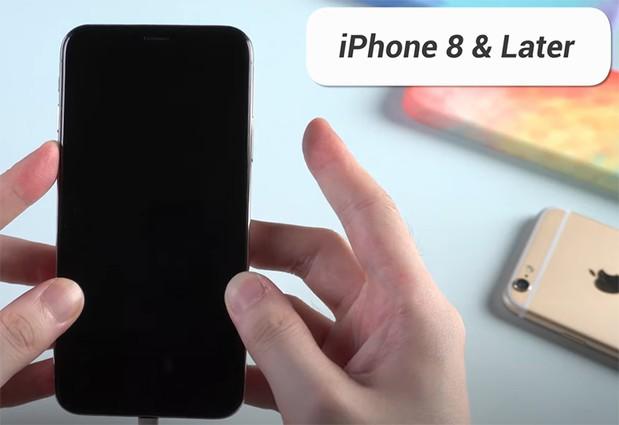 DFU mode screen on iPhone and iTunes popup message