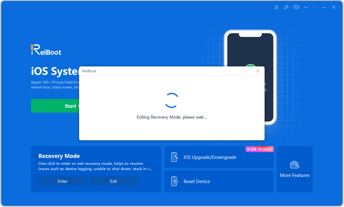  exit recovery mode on iphone