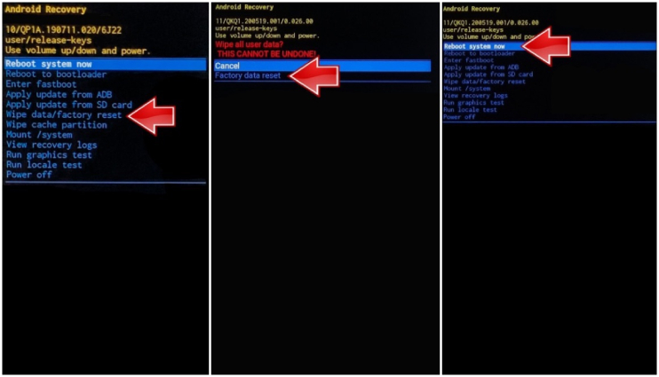 fix samsung black screen of death - factory reset