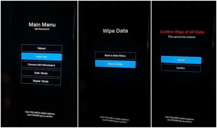 miui recovery 5.0 stuck fix - wipe all data