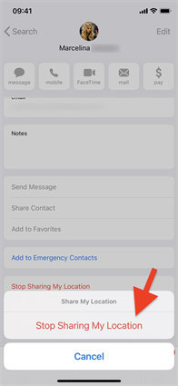how to keep your location in one spot on find my iphone