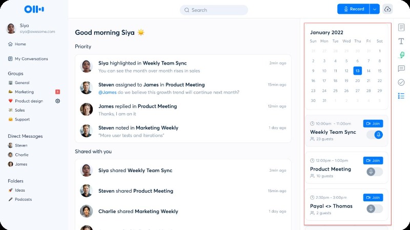  organize otter ai transcriptions