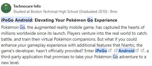 change location on ianygo