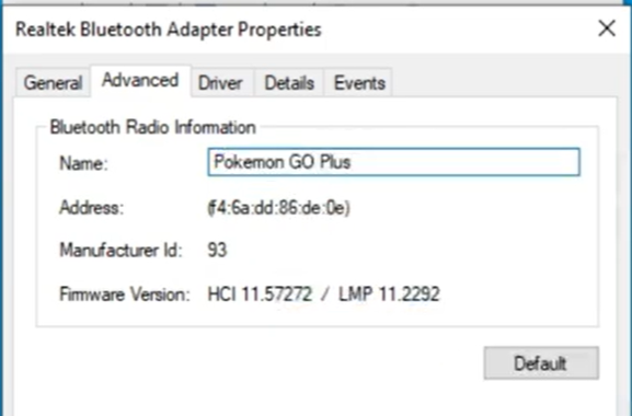 rename Pokemon GO Plus