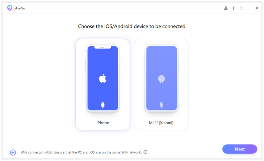 ianygo select device