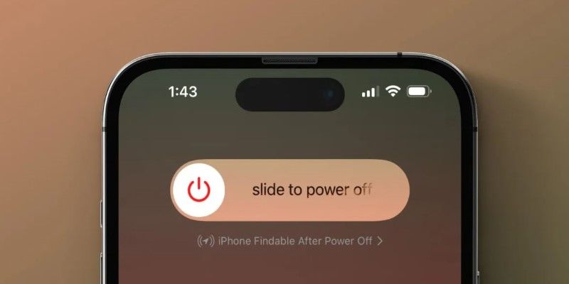 Slide to power off