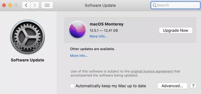 update macos