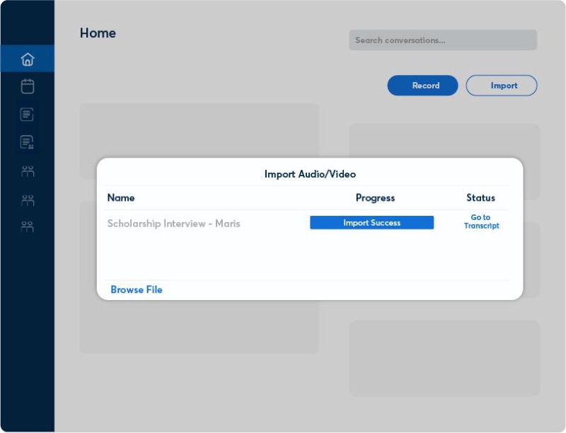 start otter ai recording