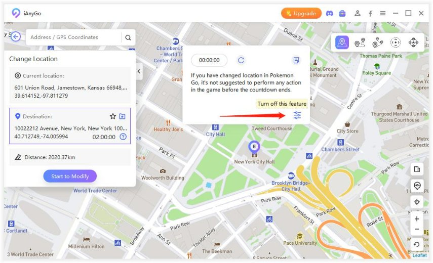 ianygo turn off cool down time