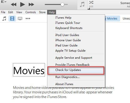 update itunes for fixing iphone error 1110