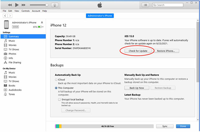 transferring data to new iphone stuck on software update ios 17