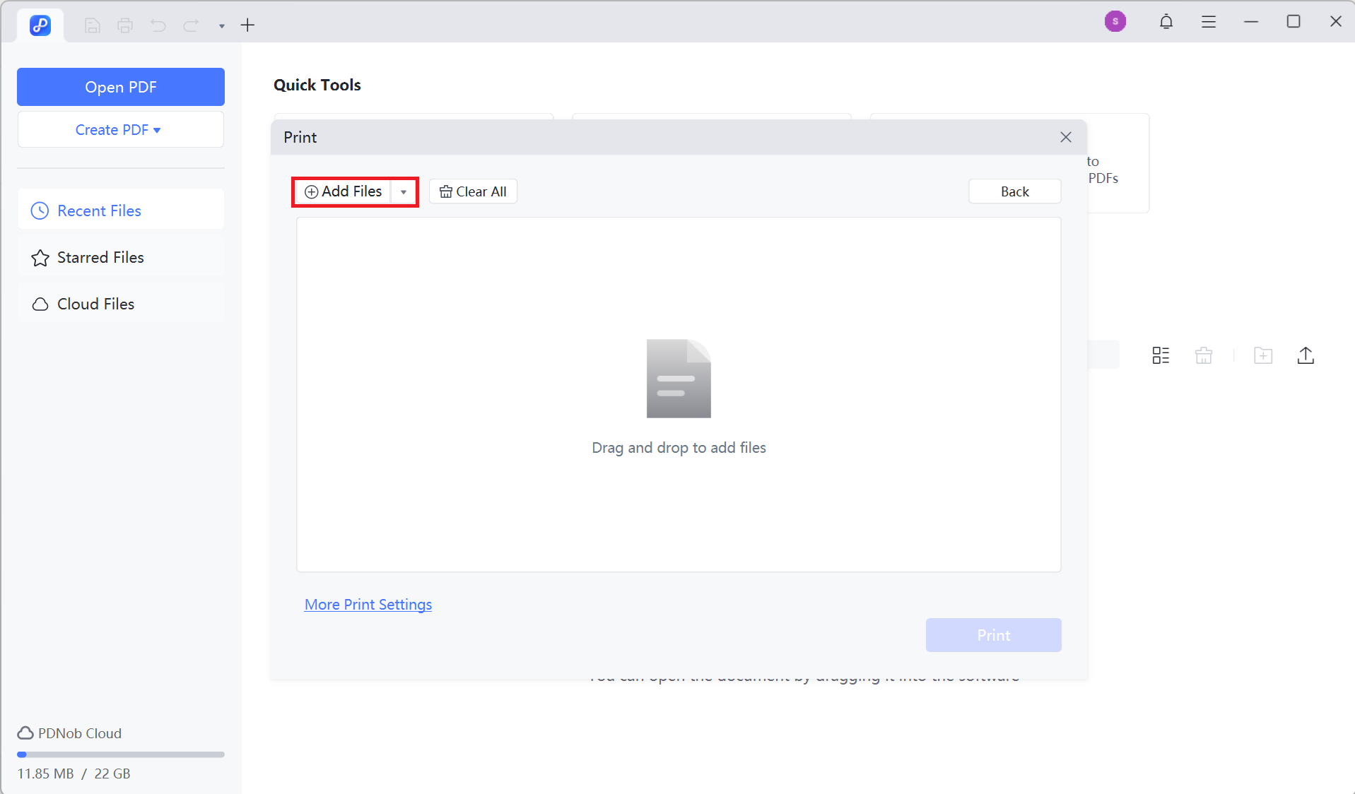batch print add files