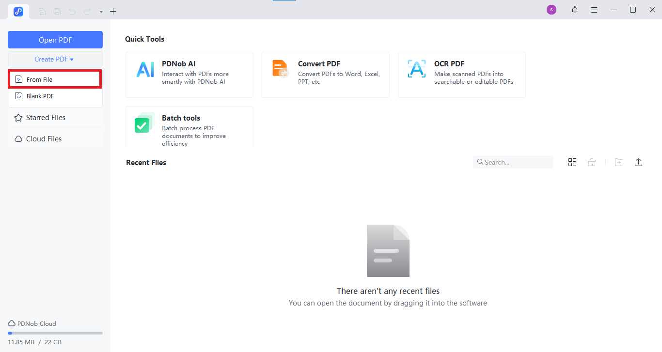 create pdf from file