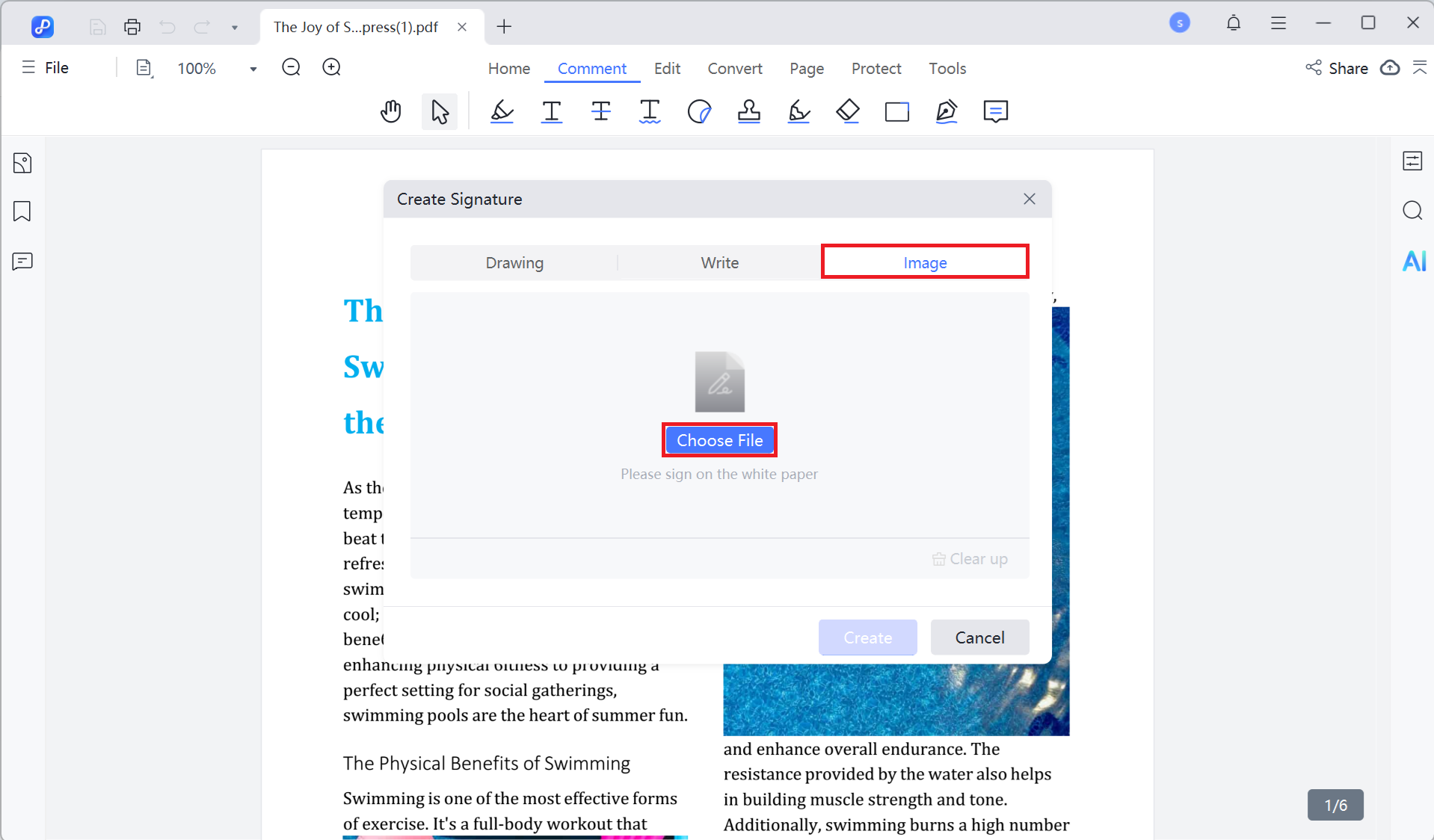 create signature image