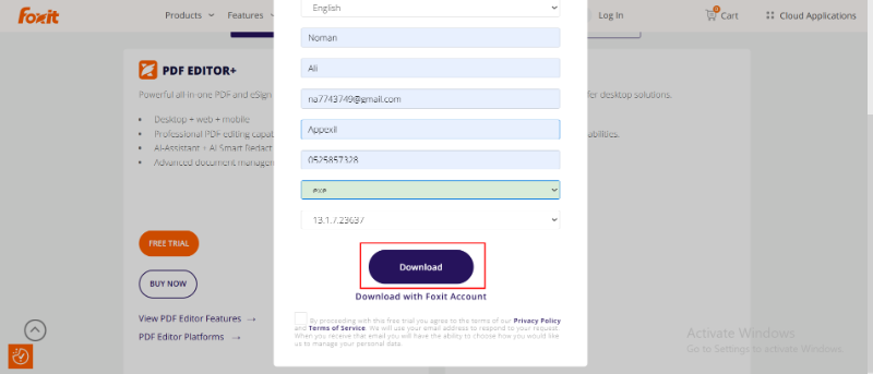 foxit pdf editor free download