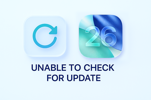 ios 26 unable to check for update