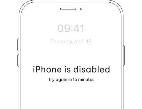 iphone is disabled