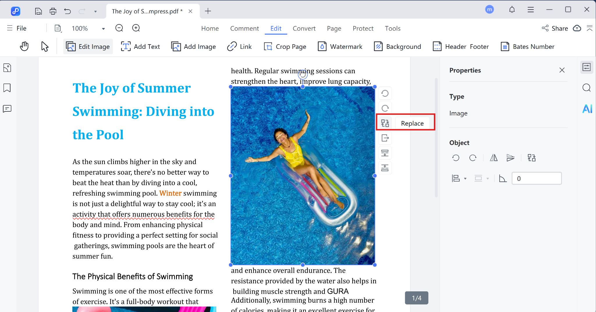 replace images in pdf