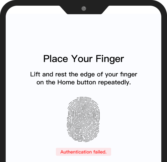 Fingerprint Unlock Failed