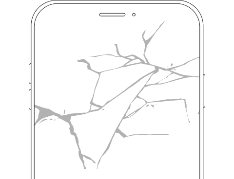 iphone broken screen