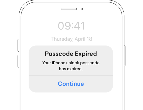iphone passcode expired